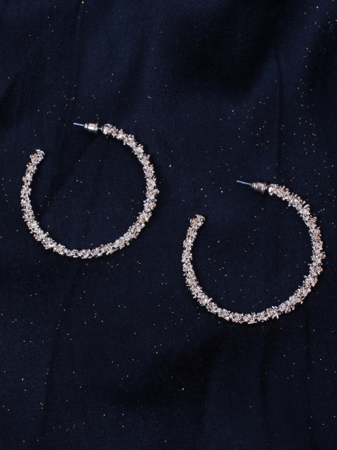 

Ayesha Gold-Toned Circular Half Hoop Earrings