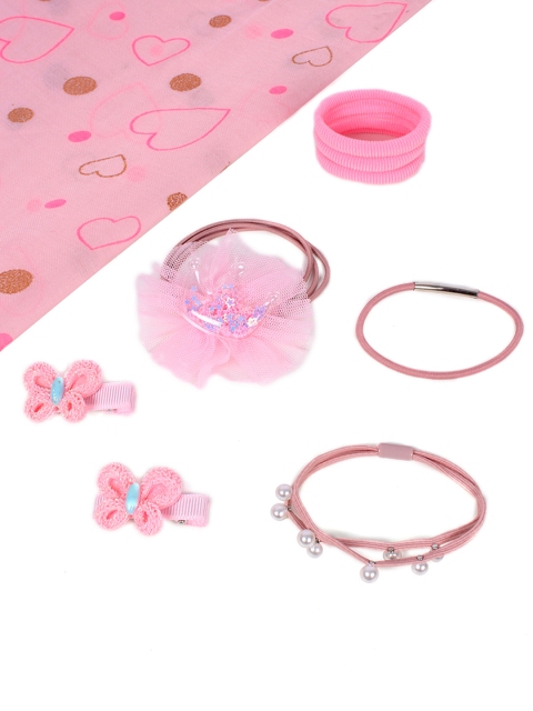 

lil' star Pink Embellished Hair Accessory Set