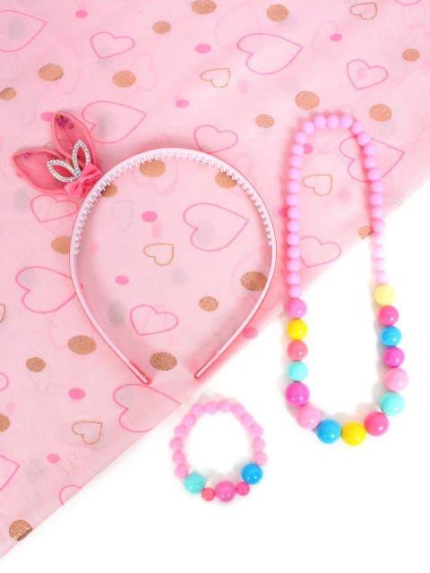 

lil'star Girls Jewellery Set & Bunny Ear Hairband, Multi