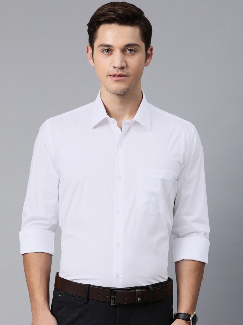 

Van Heusen Men White Slim Fit Solid Formal Shirt