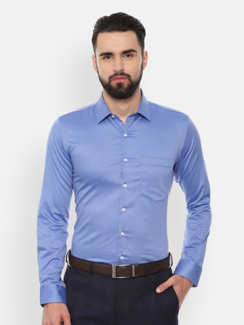 

Van Heusen Men Blue Slim Fit Solid Formal Shirt