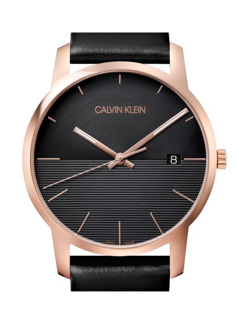 

Calvin Klein City Men Black Analogue Swiss Made Watch K2G2G6CZ
