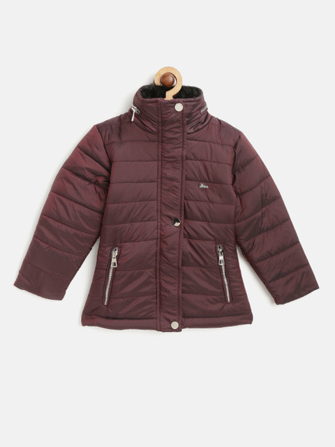 

Okane Girls Burgundy Solid Padded Jacket