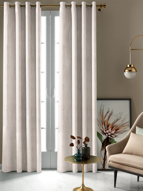 

Aura Pink Single Door Jacquard Patterned Curtain