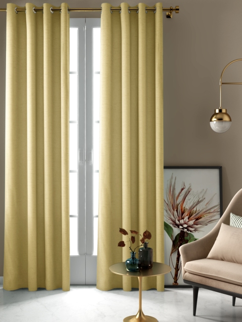 

Aura Lime Green Single Long Door Curtain
