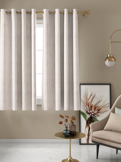 

Aura Pink Single Patterened Window Curtain
