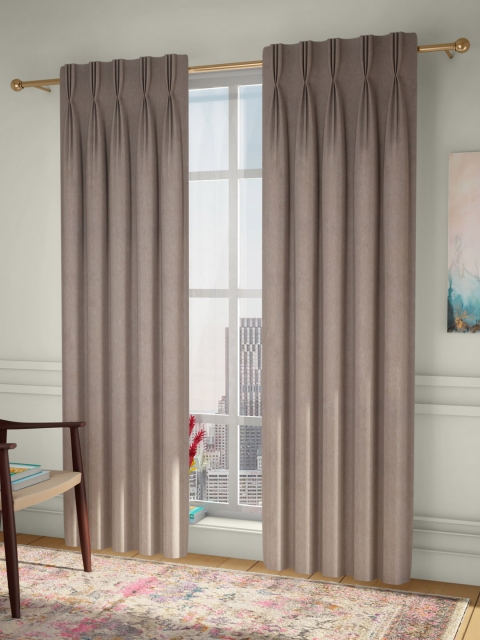 

CURTAIN LABEL Beige Set of 2 Long Door Curtains