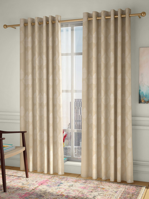 

CURTAIN LABEL Cream-Coloured Set of 2 Long Door Curtains