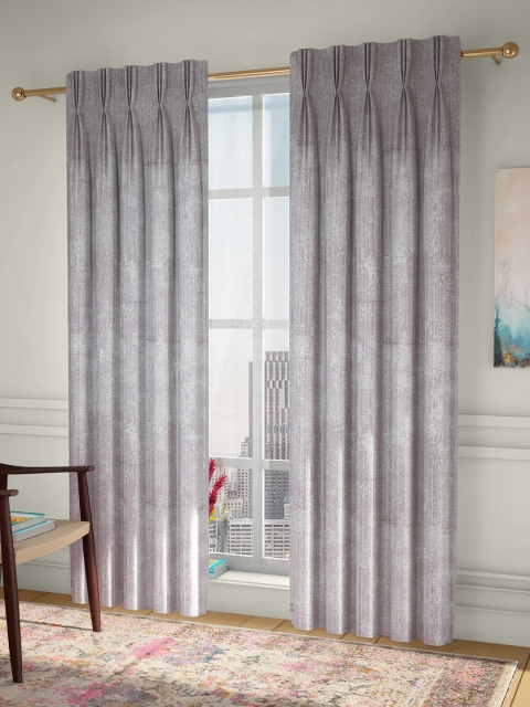 

CURTAIN LABEL Grey Set of 2 Long Door Curtains