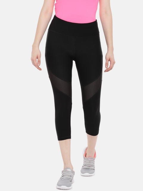 

ARX Active Women Black Solid X-Dri Moisture Wicking Tights