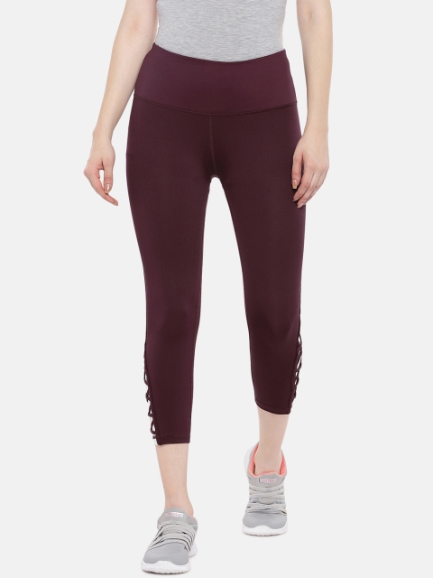 

ARX Active Women Maroon Solid X-Dri Moisture Wicking Tights