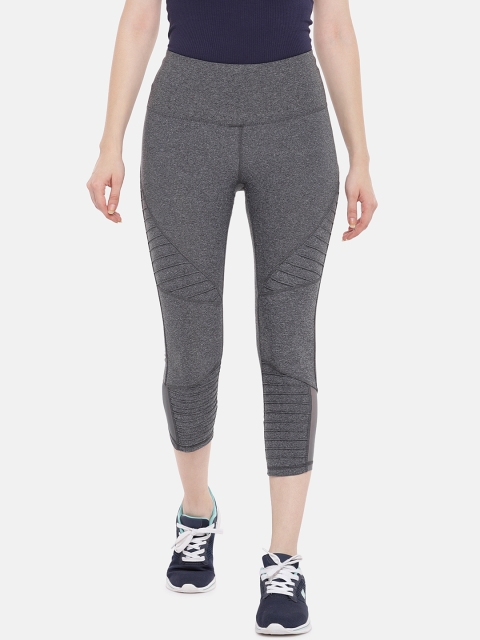 

ARX Active Women Grey Melange Solid X-Dri Moisture Wicking Tights