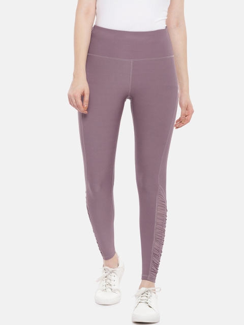 

ARX Active Women Mauve Solid X-Dri Moisture Wicking Tights
