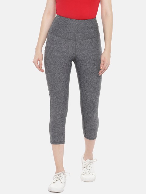 

ARX Active Women Grey Melange Solid X-Dri Moisture Wicking Tights
