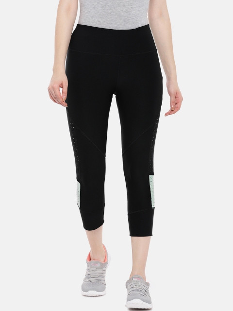 

ARX Active Women Black Solid X-Dri Moisture Wicking Tights