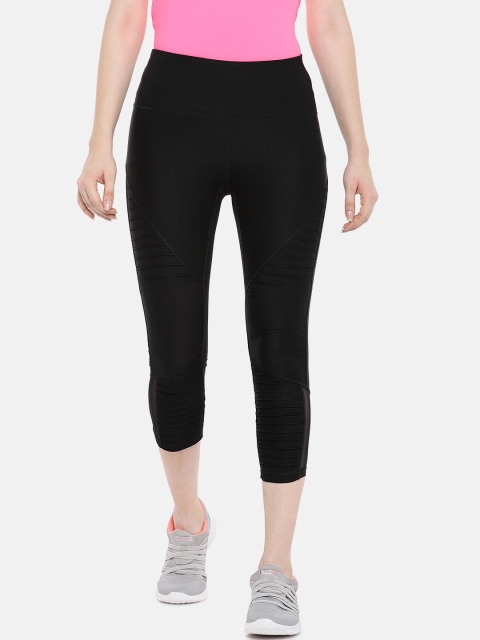 

ARX Active Women Black Solid X-Dri Moisture Wicking Tights