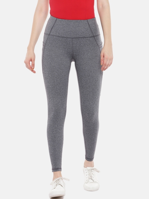 

ARX Active Women Grey Melange Solid X-Dri Moisture Wicking Tights