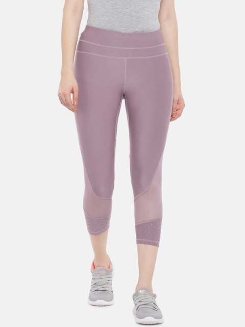 

ARX Active Women Mauve Solid X-Dri Moisture Wicking Tights