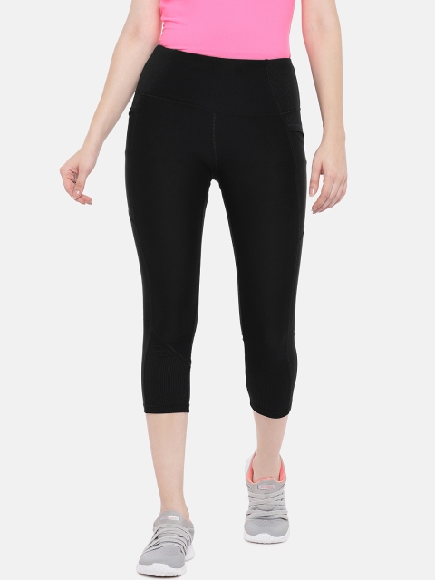 

ARX Active Women Black Solid X-Dri Moisture Wicking Tights