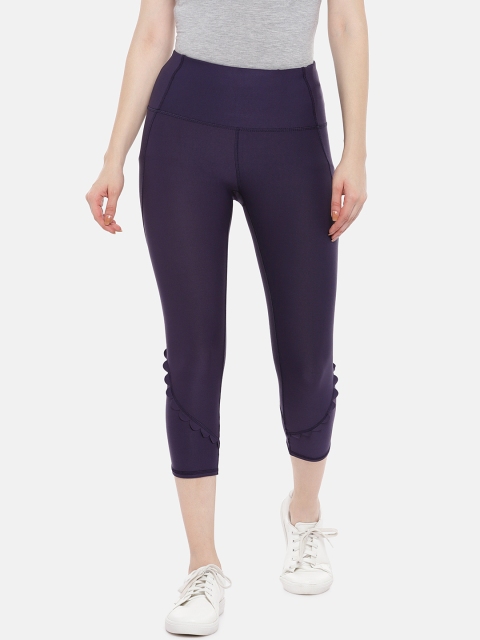 

ARX Active Women Purple Solid X-Dri Moisture Wicking Tights