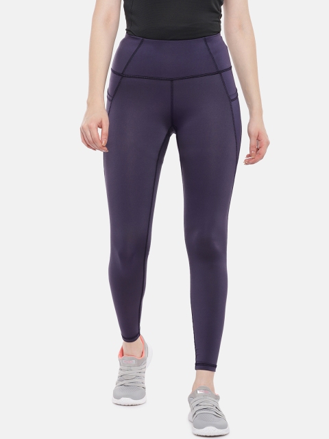 

ARX Active Women Purple Solid Tights