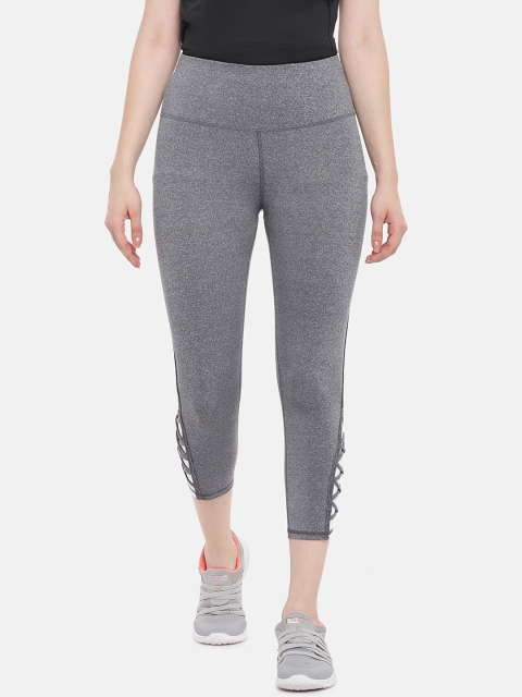 

ARX Active Women Grey Melange Solid X-Dri Moisture Wicking Tights