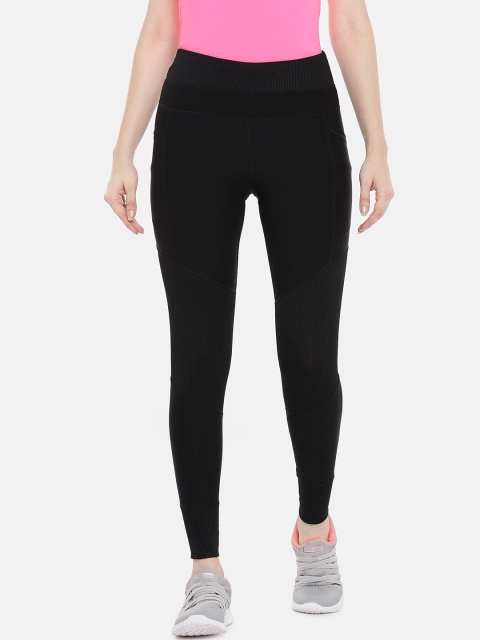 

ARX Active Women Black Solid X-Dri Moisture Wicking Tights