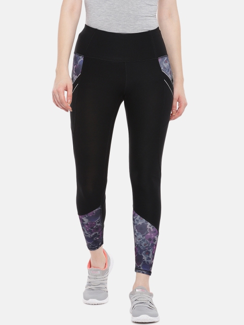 

ARX Active Women Black Solid Tights