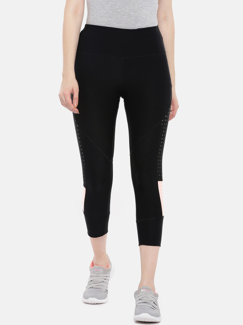 

ARX Active Women Black Solid X-Dri Moisture Wicking Tights