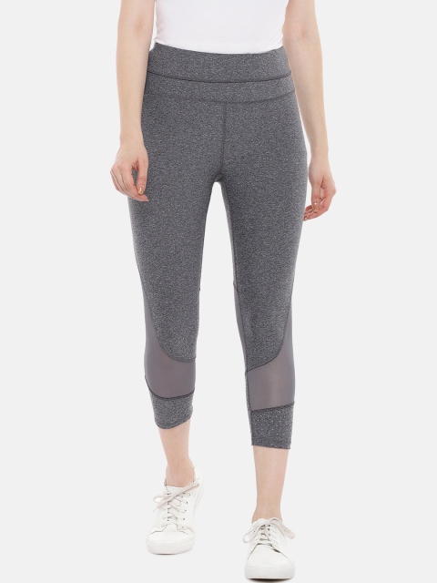 

ARX Active Women Grey Melange Solid X-Dri Moisture Wicking Tights
