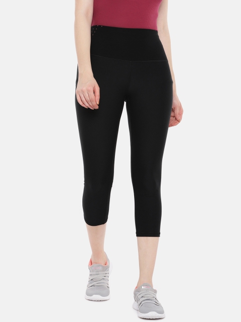 

ARX Active Women Black Solid X-Dri Moisture Wicking Tights