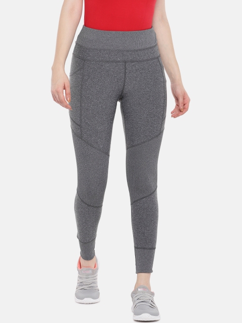 

ARX Active Women Grey Melange Solid X-Dri Moisture Wicking Tights