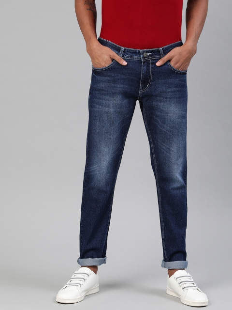 

American Crew Men Blue Slim Fit Mid-Rise Clean Look Stretchable Jeans