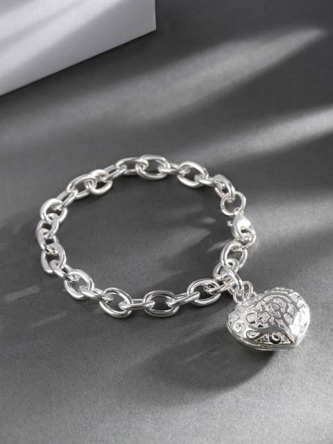 

Jewels Galaxy Silver-Plated Link Bracelet