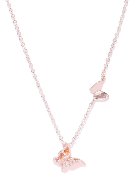 

YouBella Rose Gold-Plated Minimal Necklace