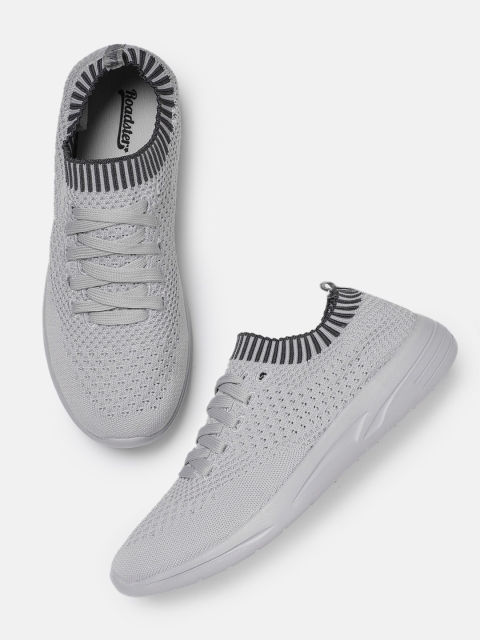 

Roadster Men Grey Slip-On Sneakers