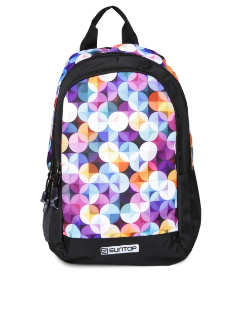 

Suntop Unisex Multicoloured Bloom Printed Backpack, Multi