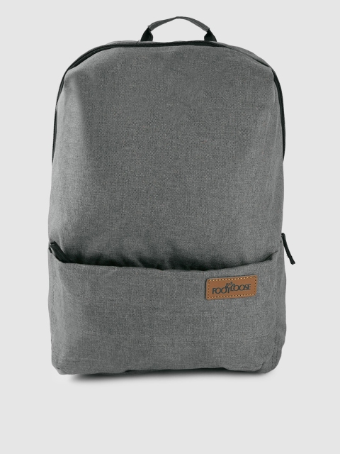 

FOOTLOOSE Unisex Charcoal Grey Solid Laptop Backpack