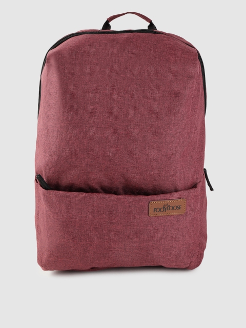 

FOOTLOOSE Unisex Brick Red Solid Laptop Backpack