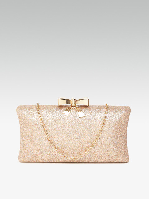 

20Dresses Rose Gold-Toned Shimmer Box Clutch