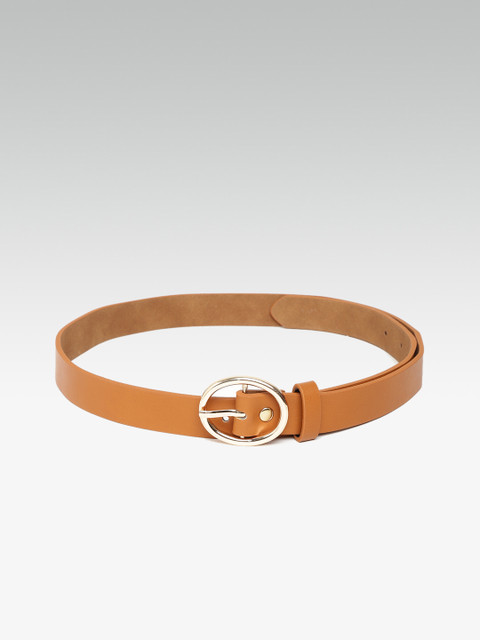 

20Dresses Women Tan Brown Solid Slim Belt