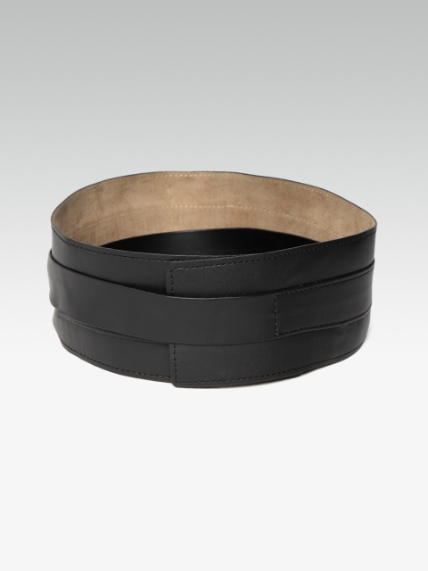 

20Dresses Women Black Solid Wide Belt