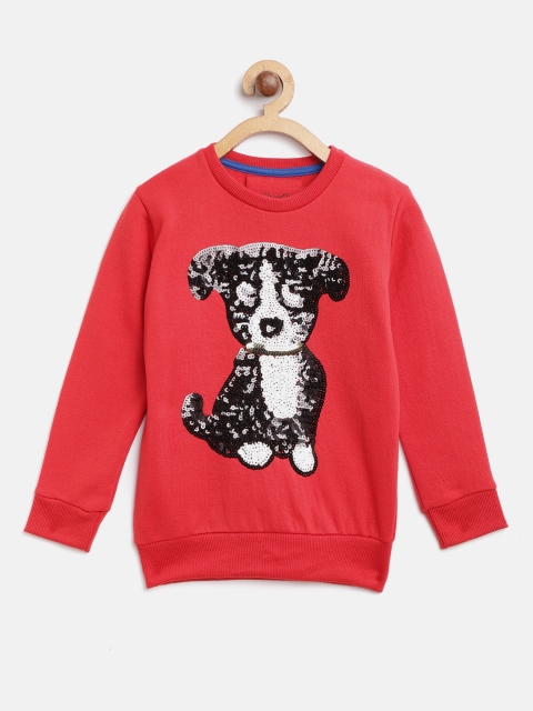 

Lazy Shark Kids Red Sequinned Sweatshirt