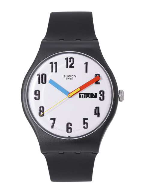 

Swatch BauSwatch Unisex White Water Resistant Analogue Watch SUOB728