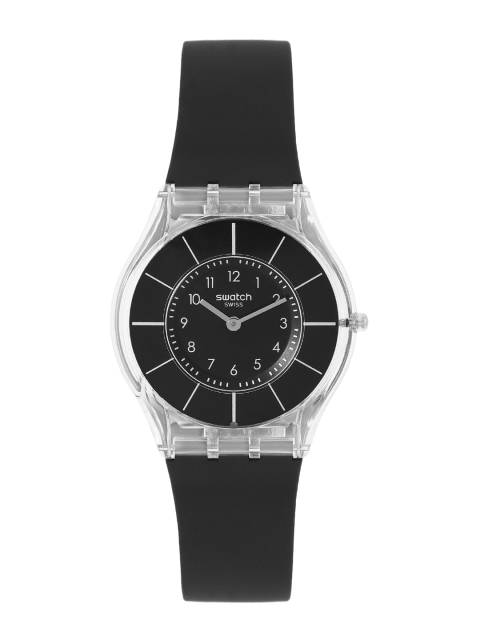 

Swatch Lifestyle Women Black Water Resistant Analogue Watch SFK361