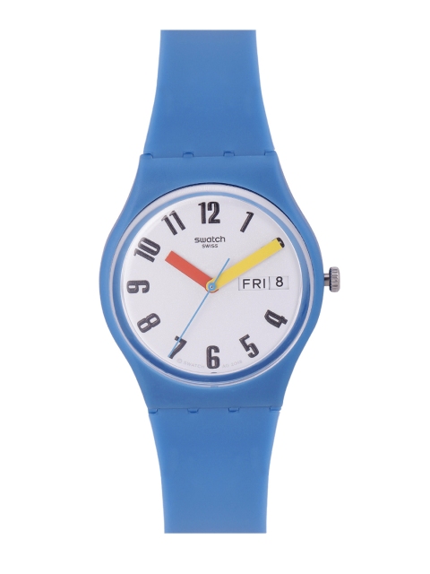 

Swatch BauSwatch Unisex White Water Resistant Analogue Watch GS703