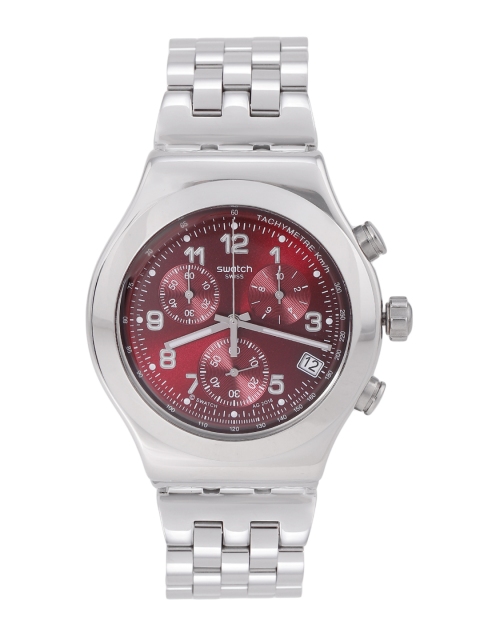 

Swatch Irony Men Maroon Water Resistant Analogue Watch YVS456G