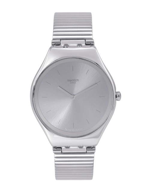 

Swatch SkinIrony Unisex Silver Water Resistant Analogue Watch SYXS103GG