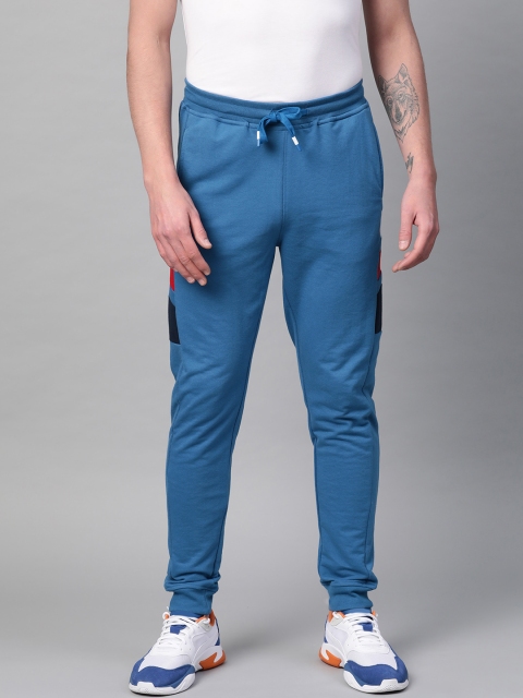 

Harvard Men Blue Solid Joggers