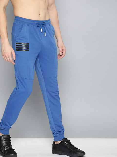

Harvard Men Blue Solid Joggers
